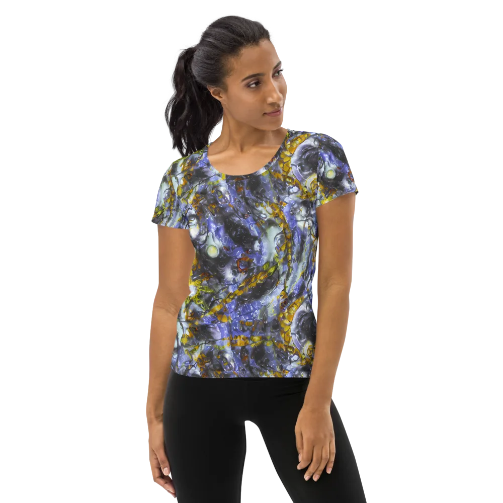 Auric Eclipse on Women's Athletic T-Shirt — Front