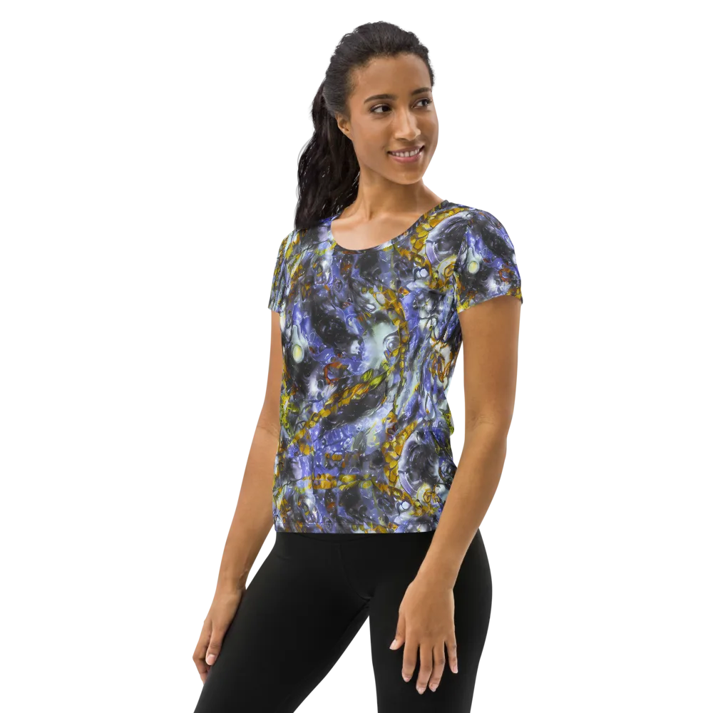 Auric Eclipse on Women's Athletic T-Shirt — Left