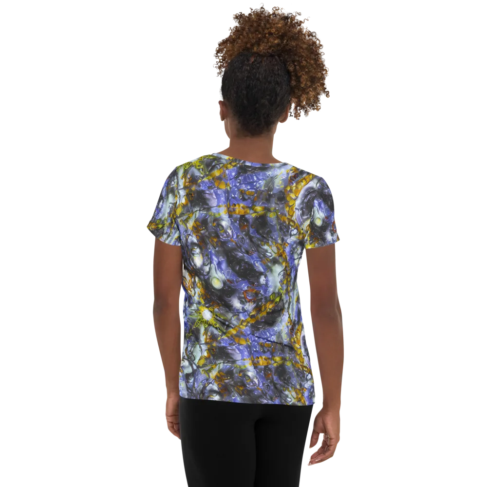Auric Eclipse on Women's Athletic T-Shirt — Back