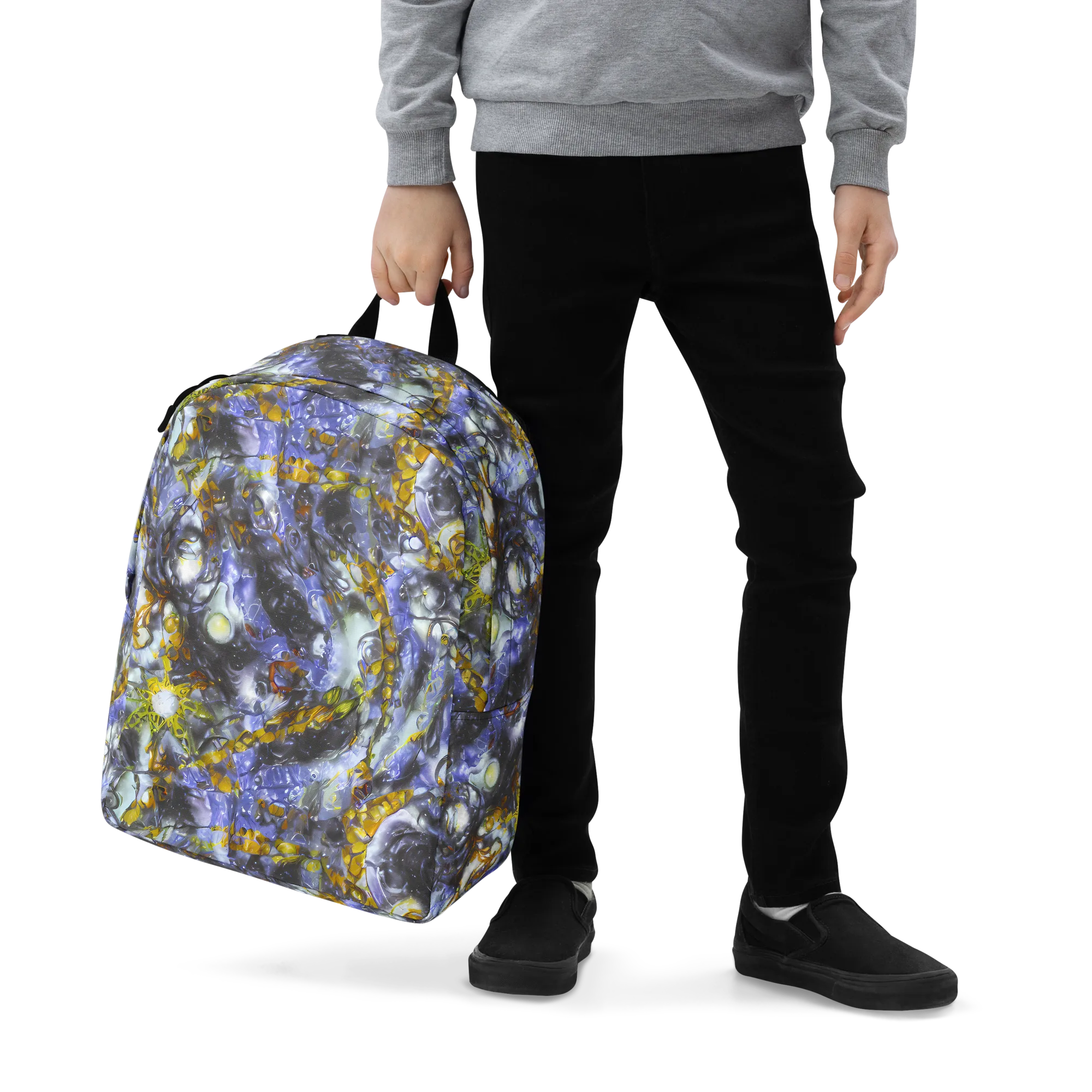 Auric Eclipse on Minimalist Backpack — Zoomed-in