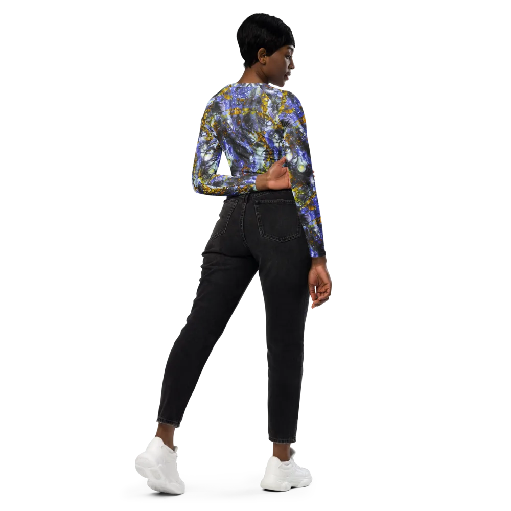 Auric Eclipse on Long Sleeve Crop Top — Right Back