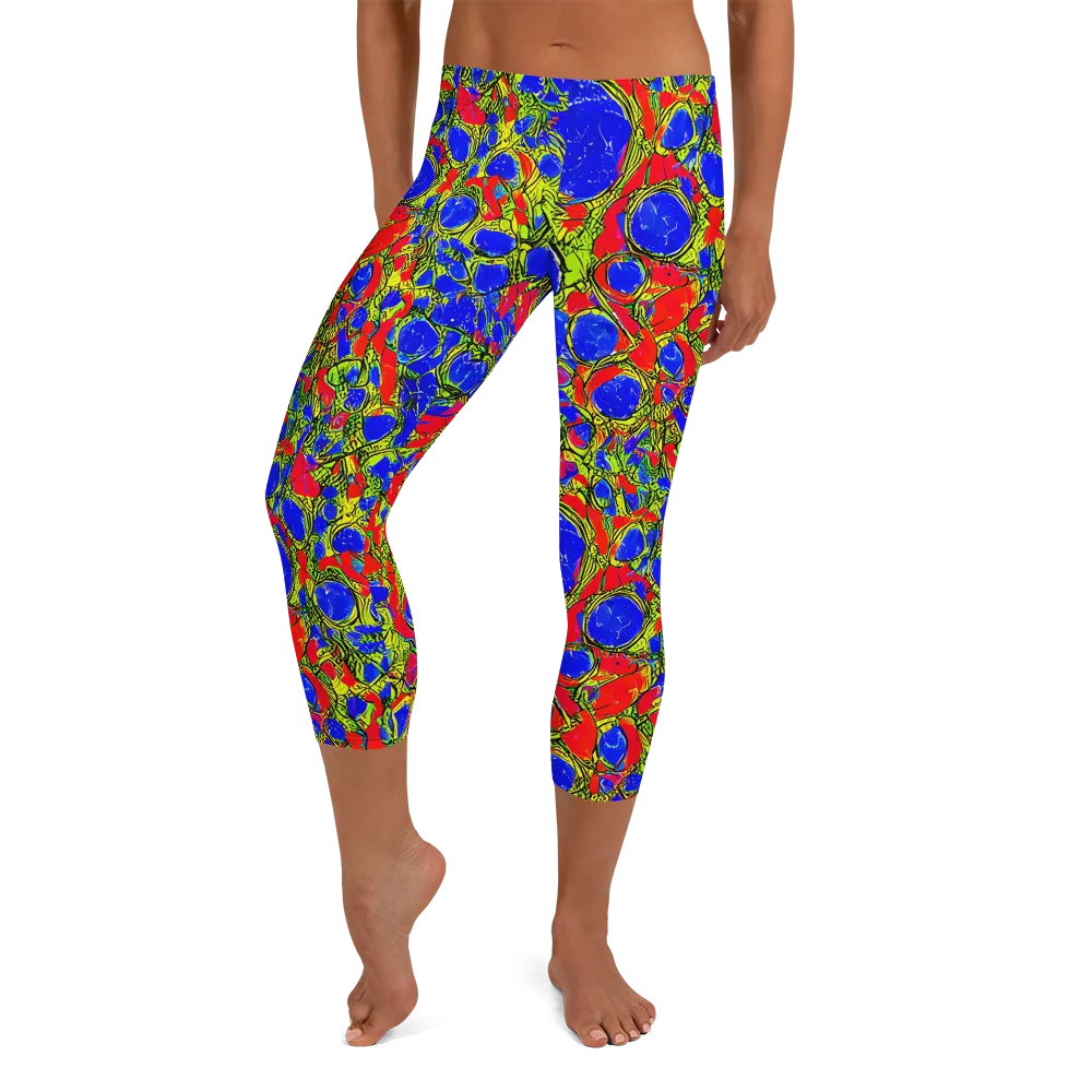 Electric Berry on Capri Leggings — Front