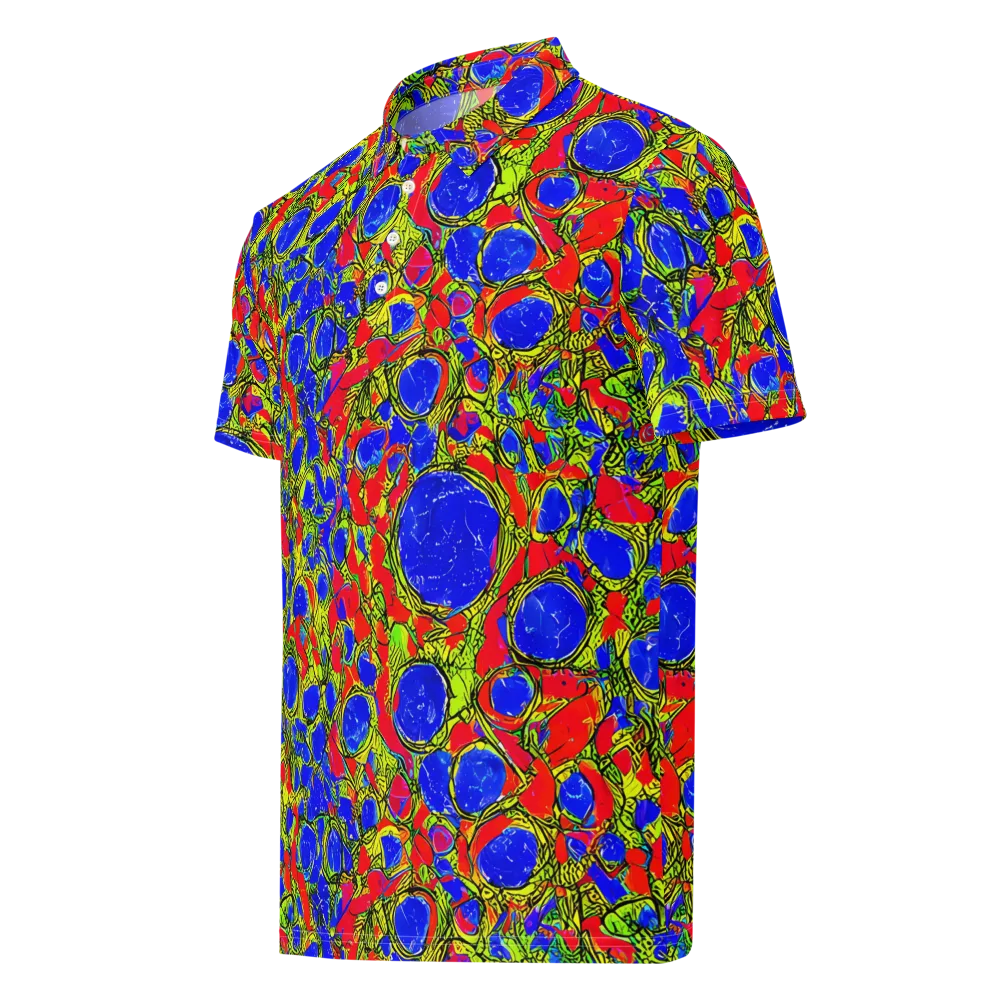 Electric Berry on Men's Slim Fit Polo Shirt — Left Front