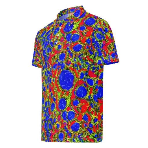 Electric Berry on a Men's Slim Fit Polo Shirt