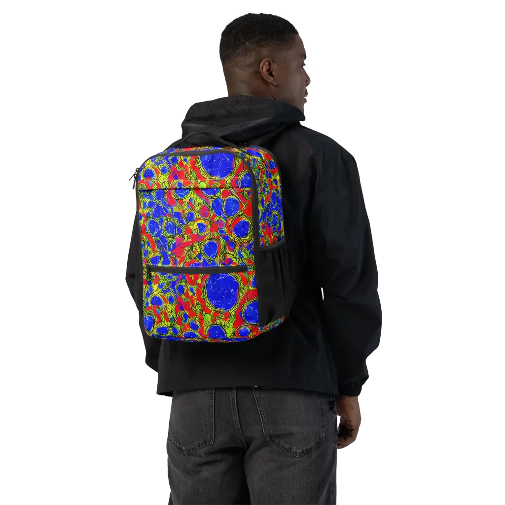 Electric Berry on Utility Backpack — Back