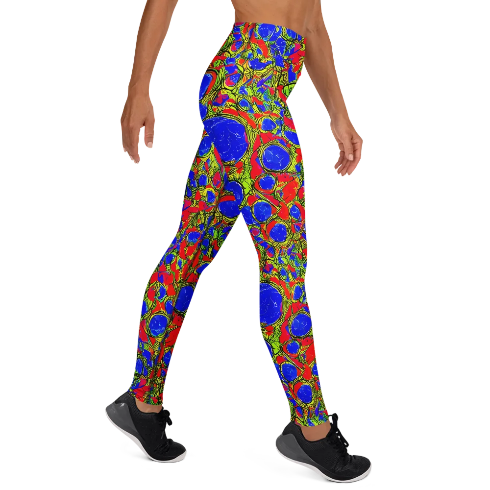Electric Berry on Yoga Leggings — Right