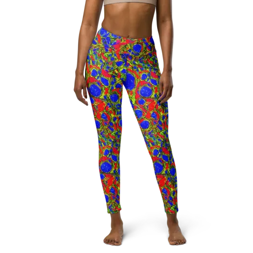 Electric Berry on a Yoga Leggings