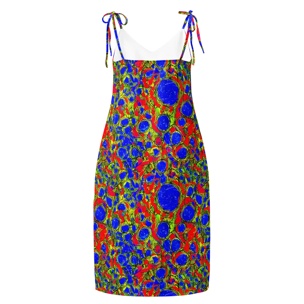 Electric Berry on Slip Dress — Back