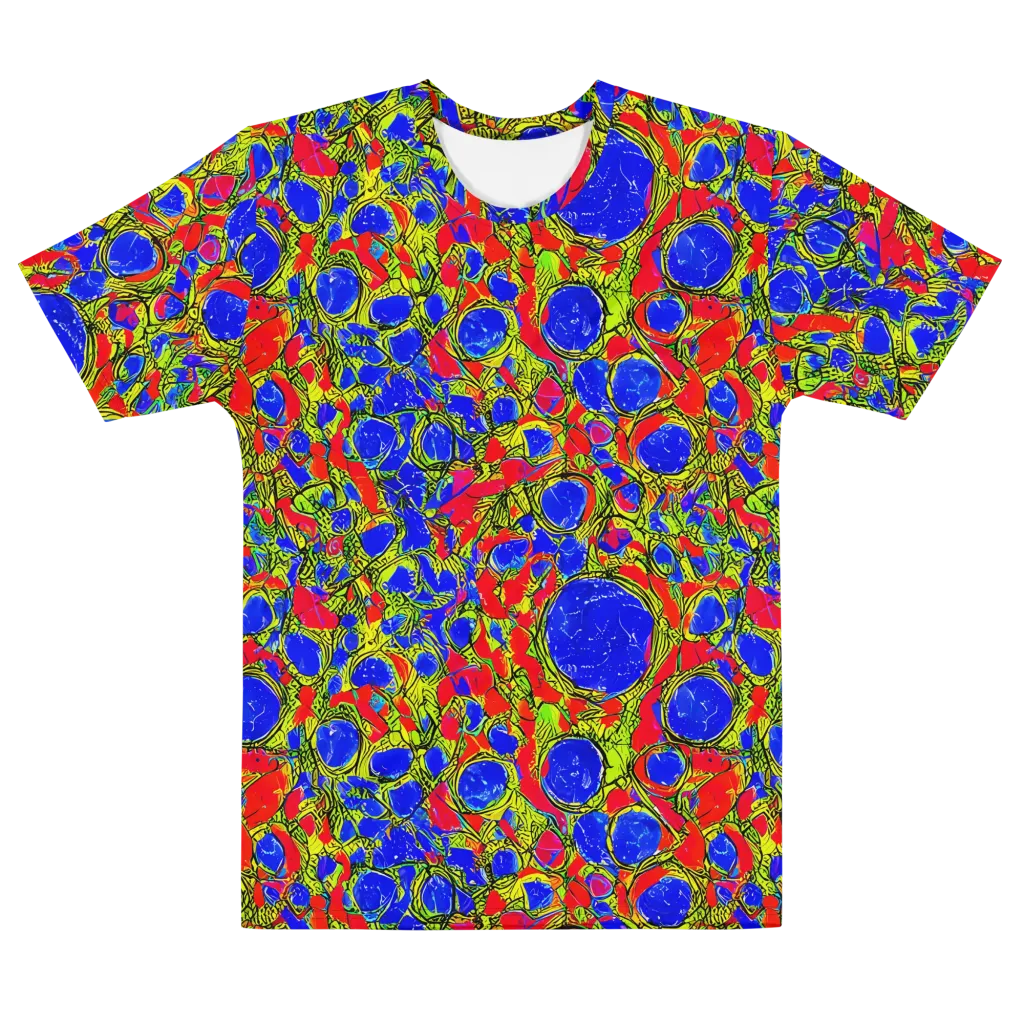 Electric Berry on Men's Cotton Crew Neck T-Shirt — Front