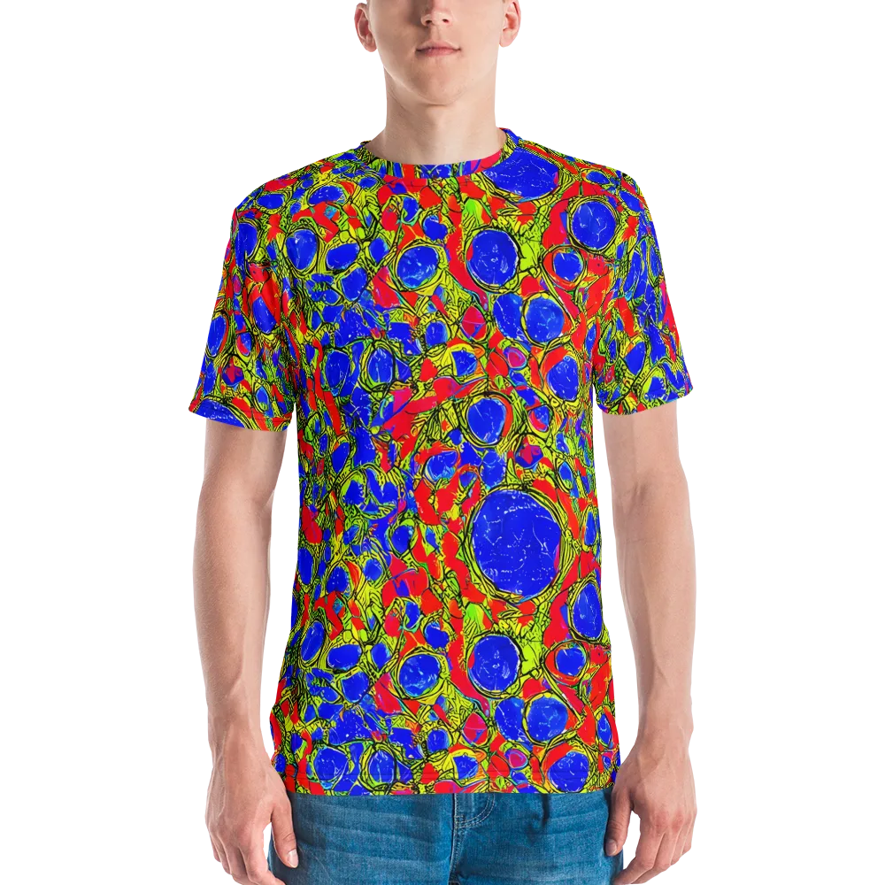 Electric Berry on Men's Crew Neck T-Shirt — Front