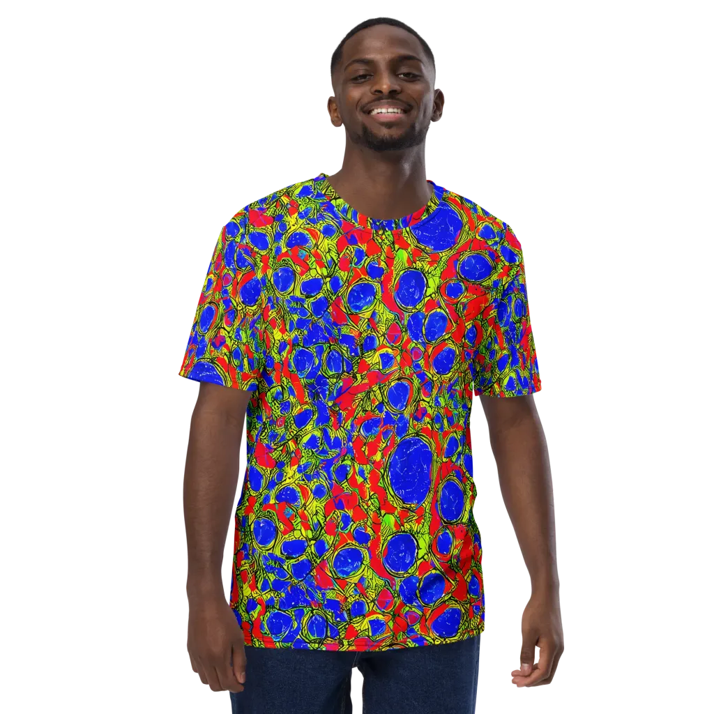 Electric Berry on Men's Crew Neck T-Shirt — Front