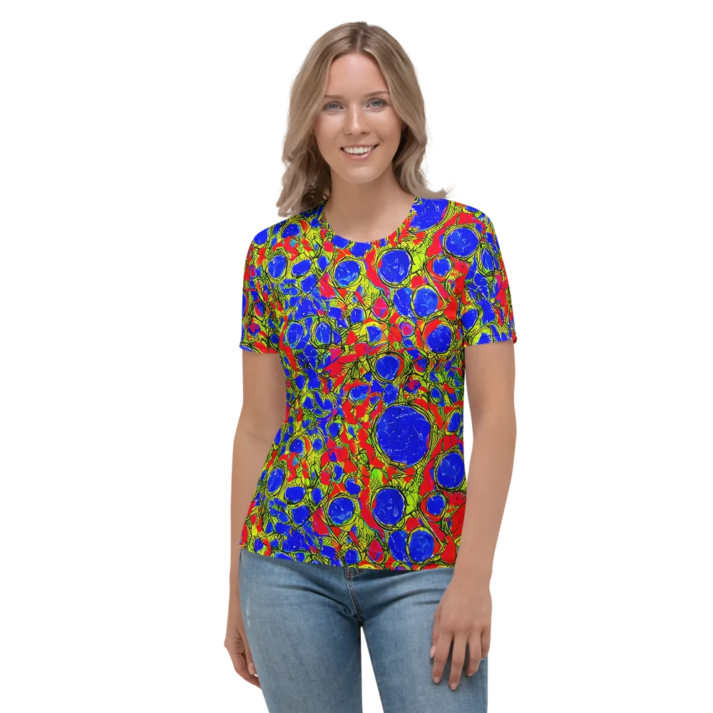 Electric Berry on Women's Crew Neck T-Shirt — Front