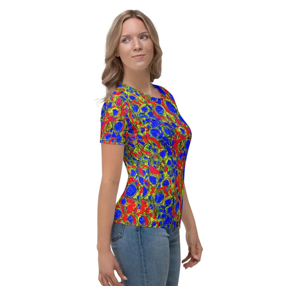 Electric Berry on Women's Crew Neck T-Shirt — Right