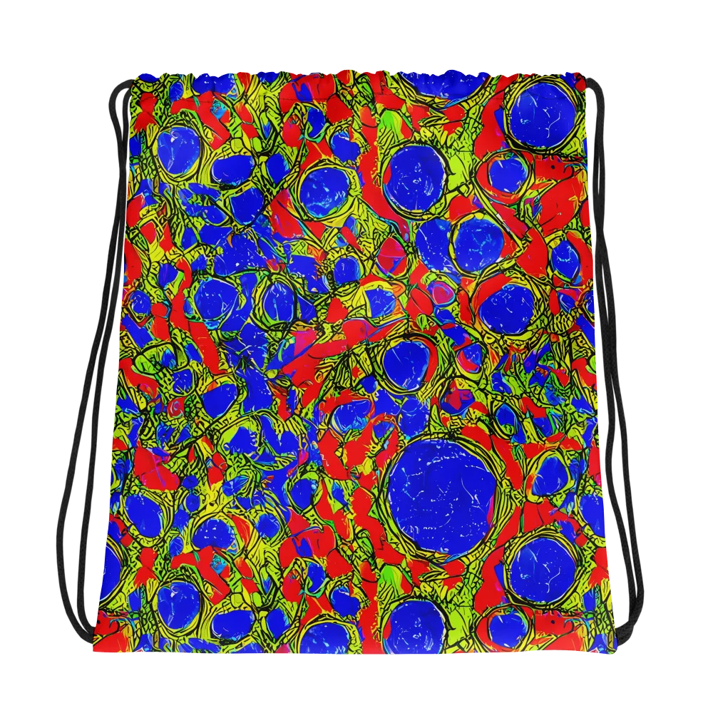 Electric Berry on Drawstring Bag — Photo