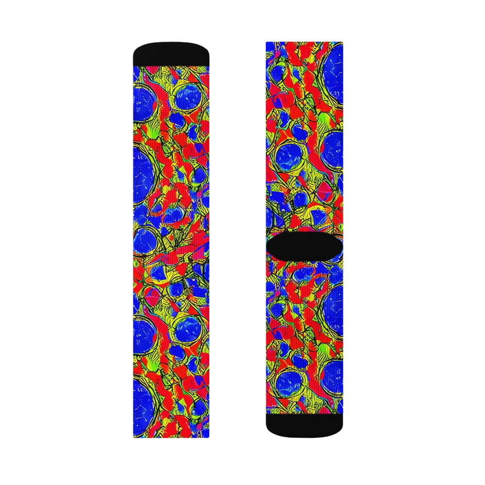 Electric Berry on Socks — Left Sock