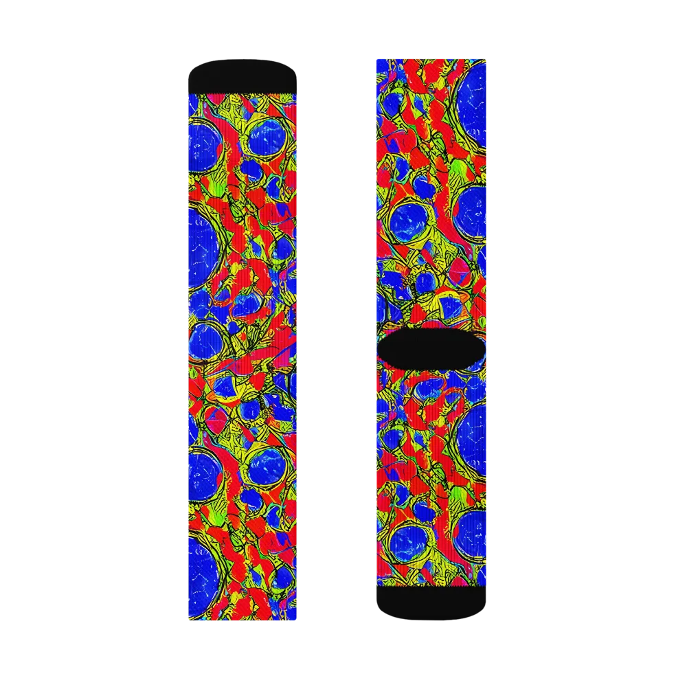 Electric Berry on Socks — Right Sock