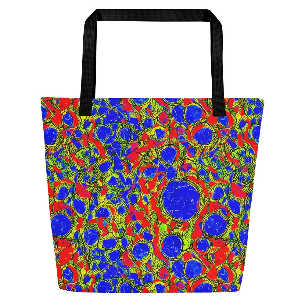 Electric Berry on Large Tote Bag W/ Pocket — Front