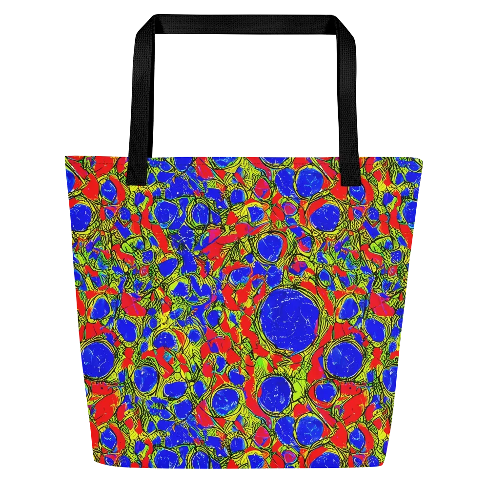 Electric Berry on Large Tote Bag W/ Pocket — Front