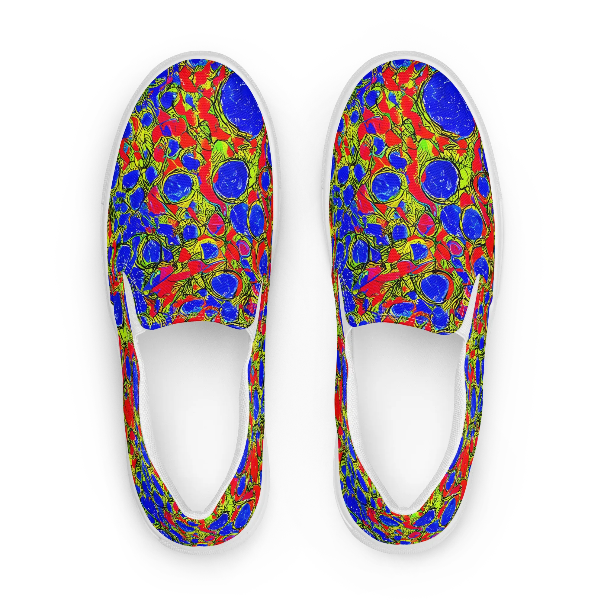 Electric Berry on Women's Slip-On Canvas Shoes — Front