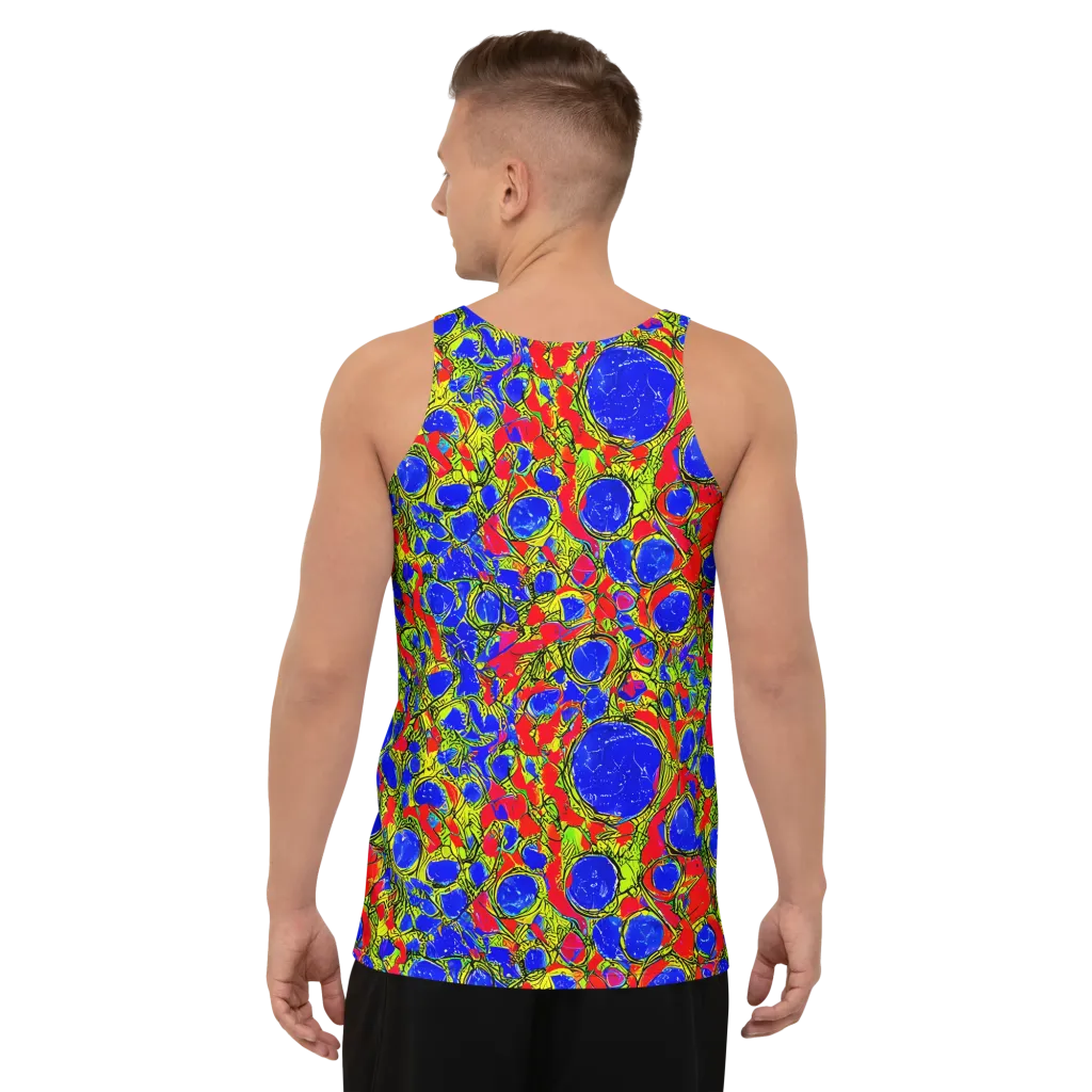 Electric Berry on Men's Tank Top — Back