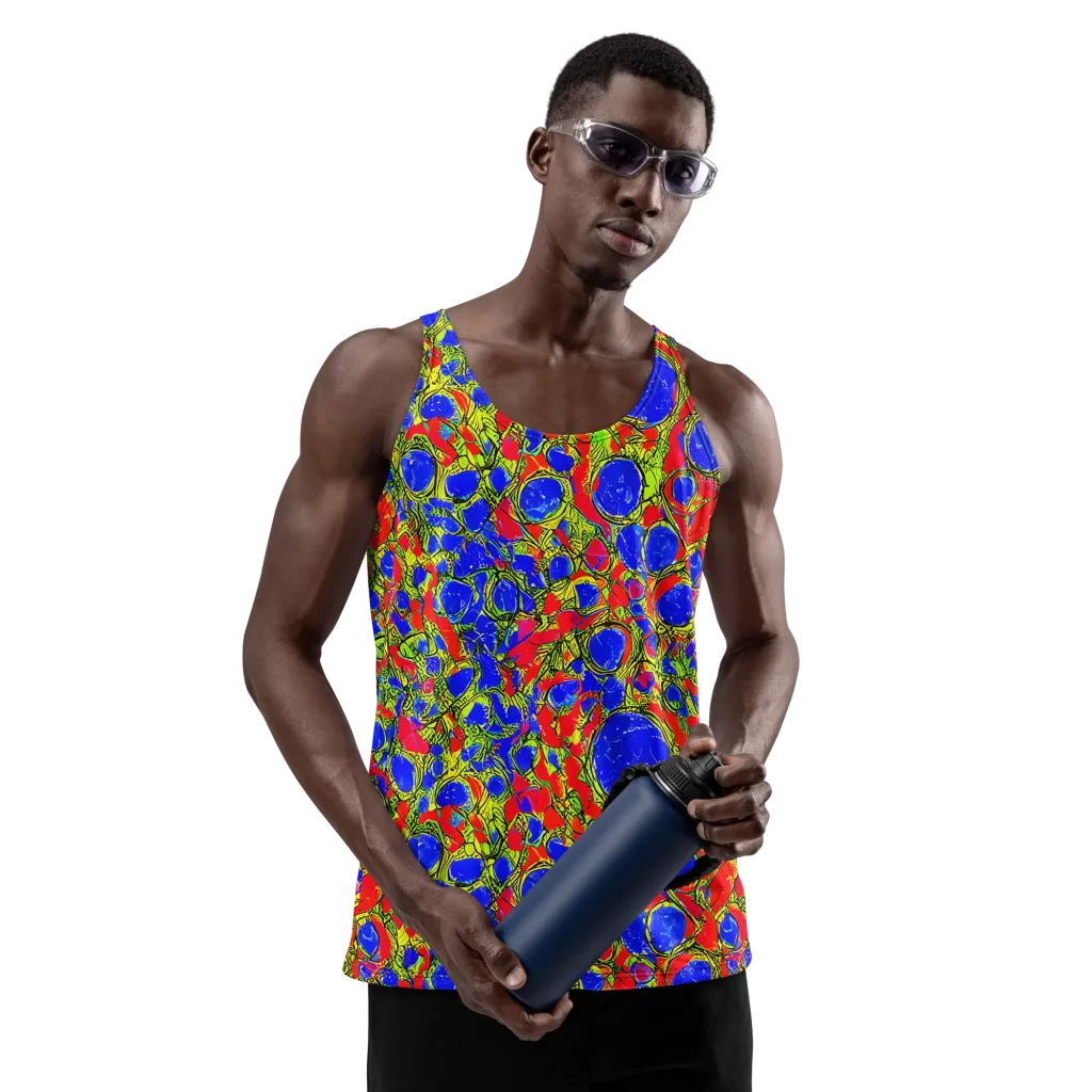Electric Berry on Men's Tank Top — Front