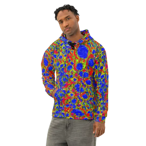 Electric Berry on a Cotton Hoodie