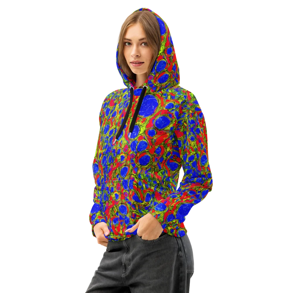 Electric Berry on Cotton Hoodie — Left Front