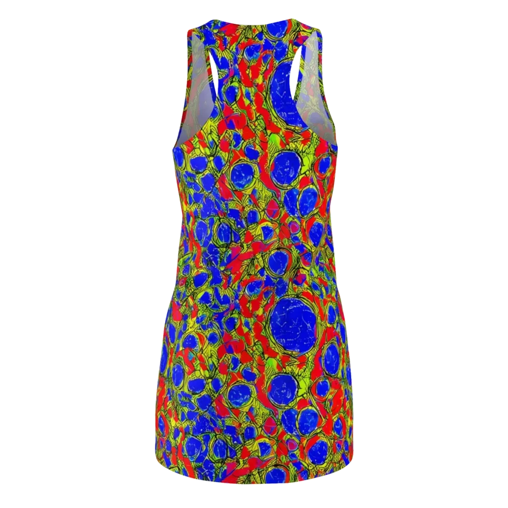 Electric Berry on Racerback Dress — Back