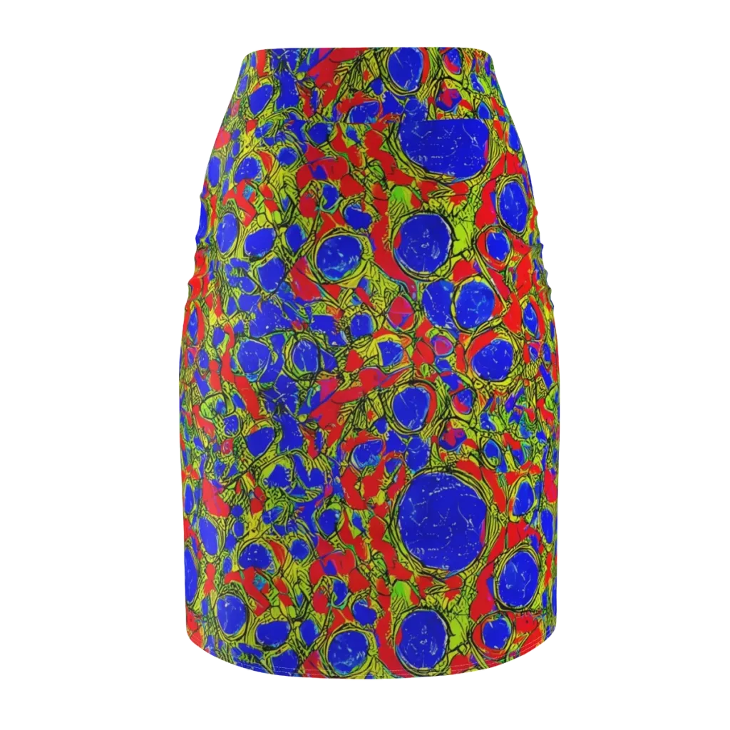 Electric Berry on Pencil Skirt — Back