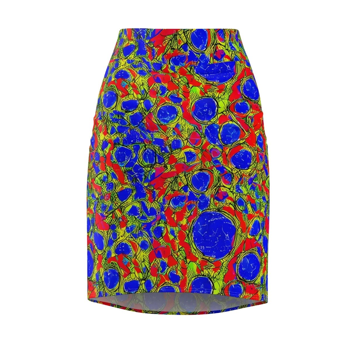 Electric Berry on Pencil Skirt — Front