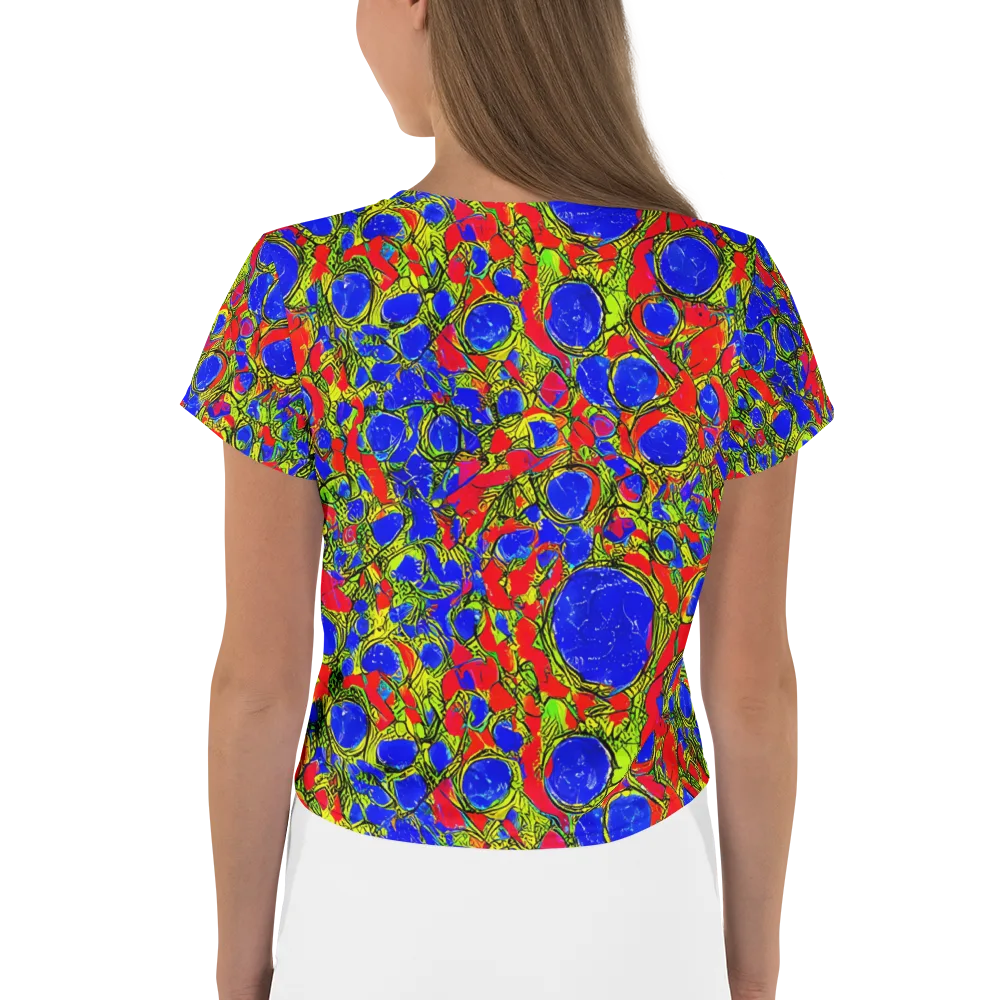 Electric Berry on Crop Tee — Back