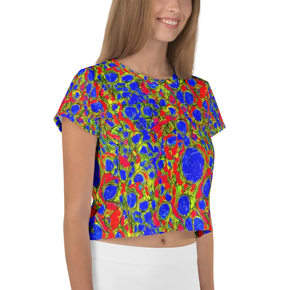 Electric Berry on Crop Tee — Right