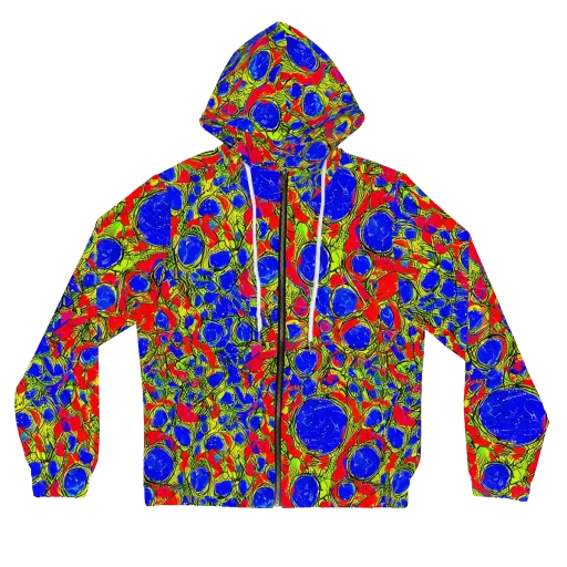Electric Berry on a Women's Full-Zip Hoodie