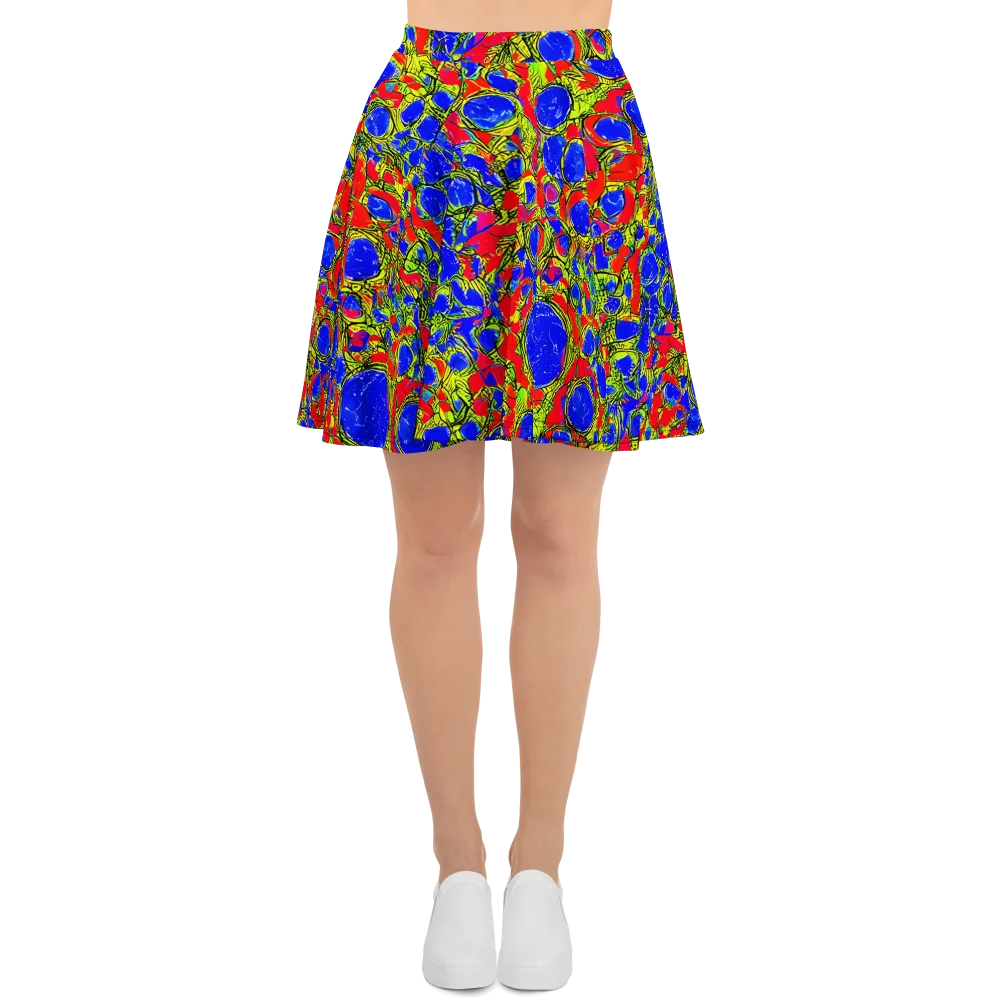 Electric Berry on Skater Skirt — Front