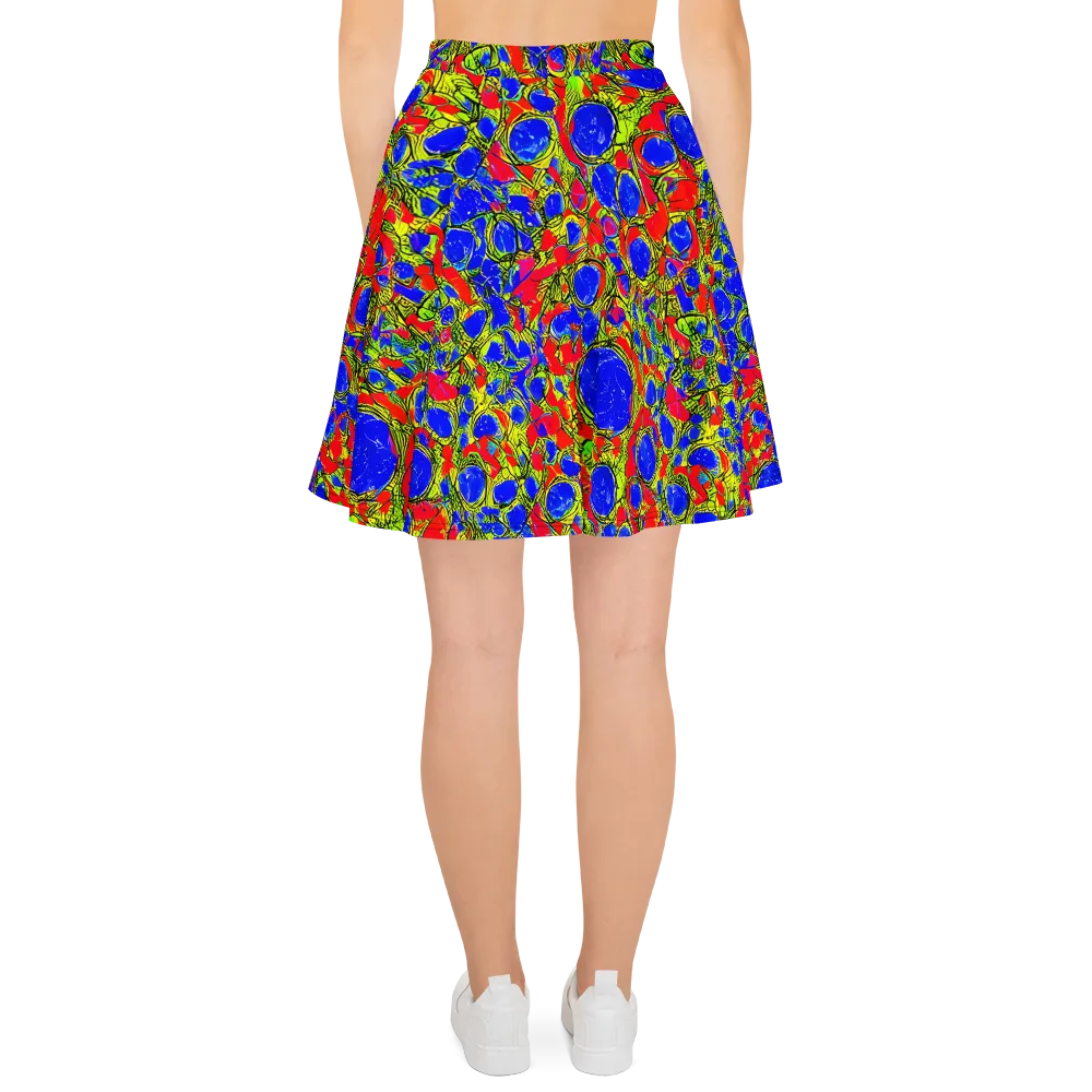 Electric Berry on Skater Skirt — Back