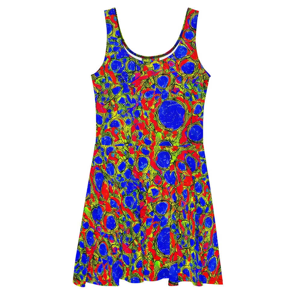 Electric Berry on Skater Dress — Front