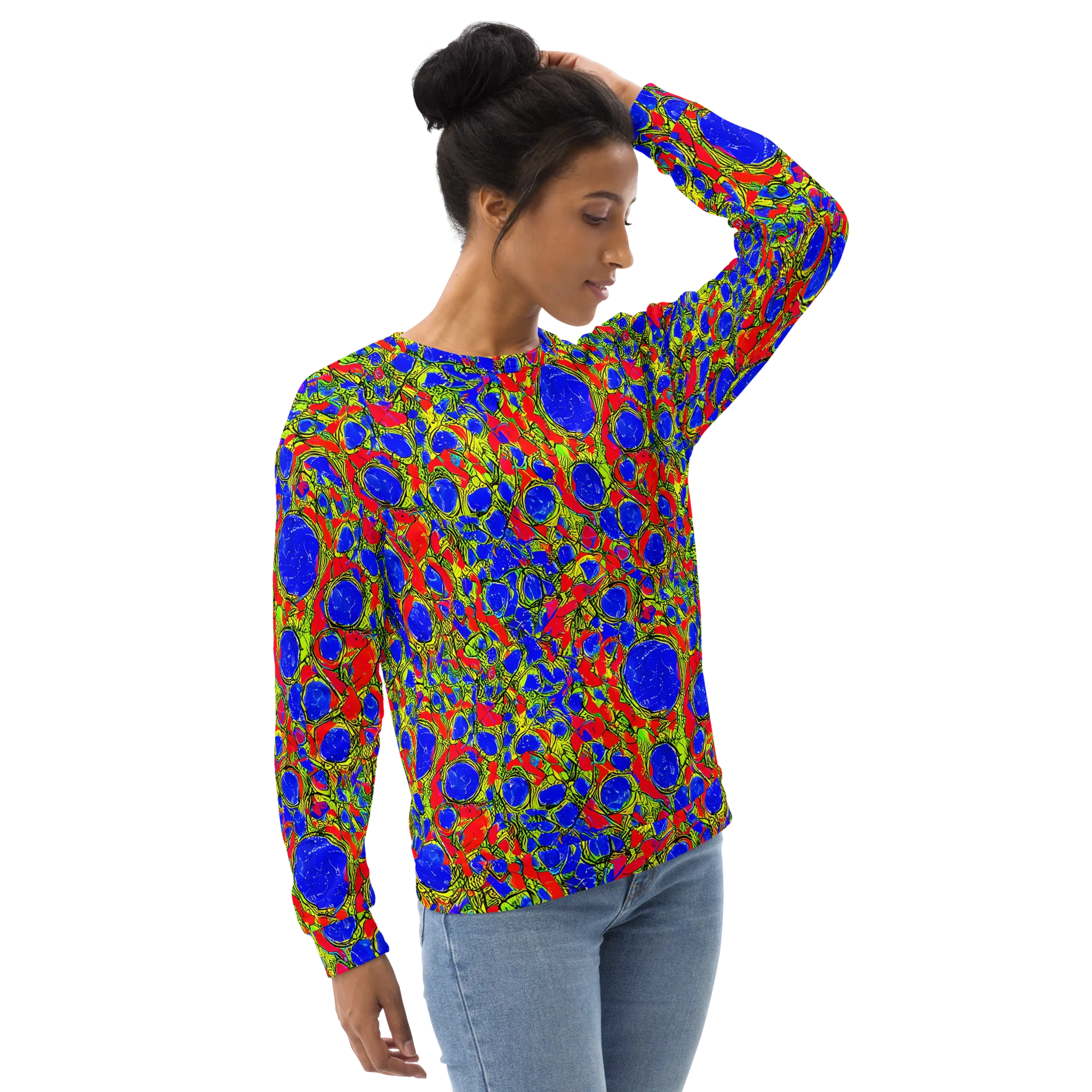 Electric Berry on Sweatshirt — Right Front