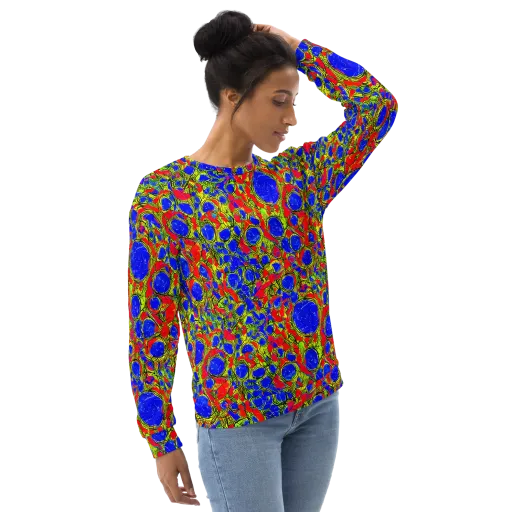 Electric Berry on a Sweatshirt