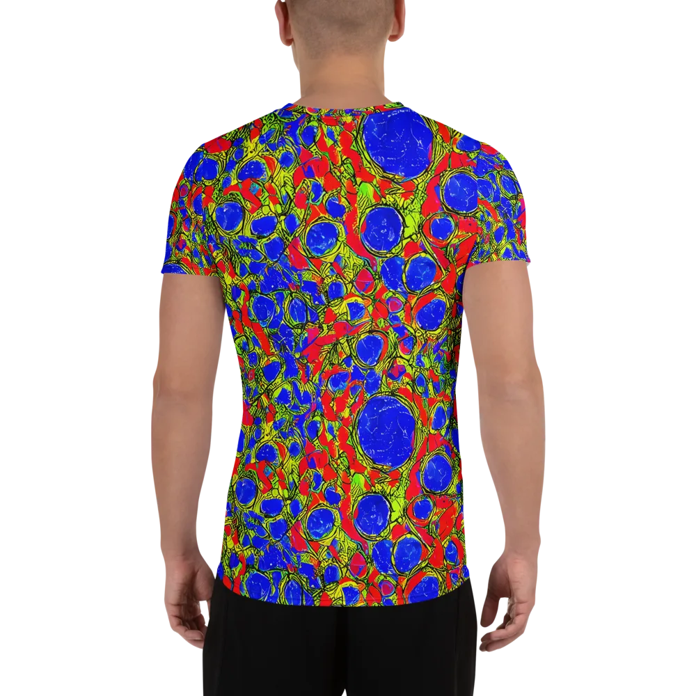 Electric Berry on Men's Athletic T-Shirt — Back