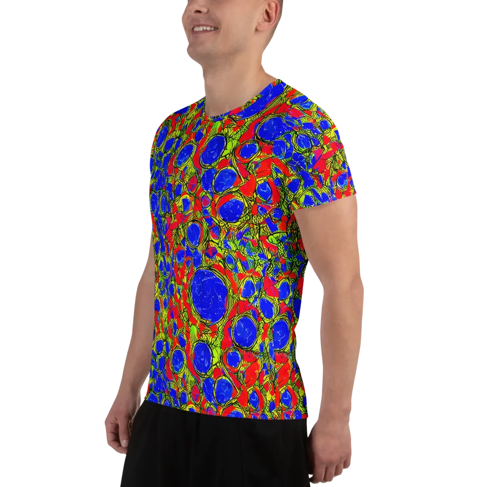 Electric Berry on Men's Athletic T-Shirt — Left