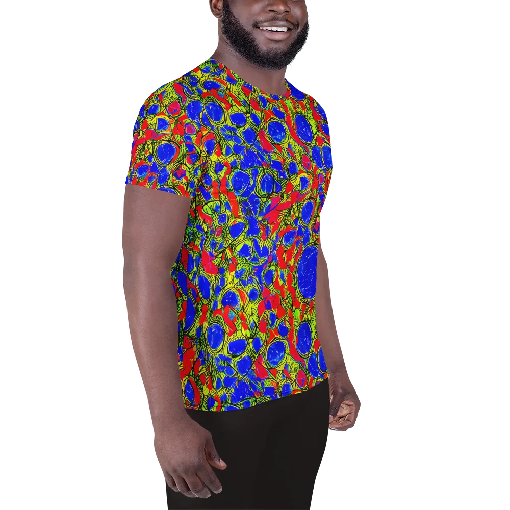 Electric Berry on Men's Athletic T-Shirt — Right