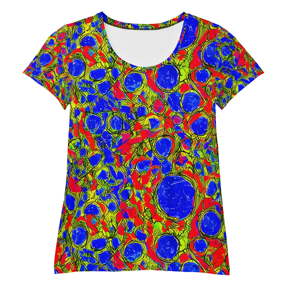 Electric Berry on Women's Athletic T-Shirt — Front