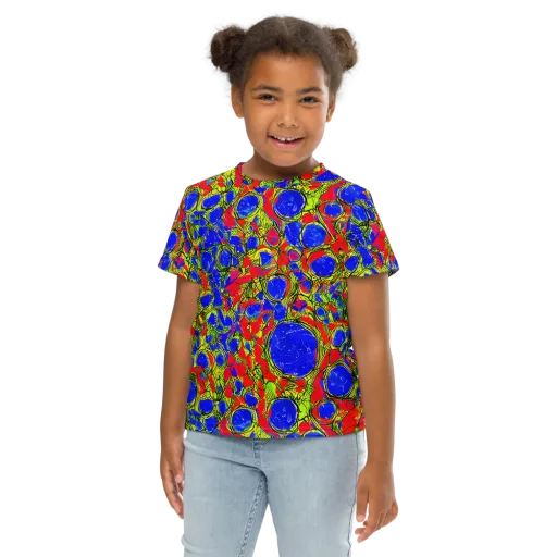 Electric Berry on a Kids Crew Neck T-Shirt
