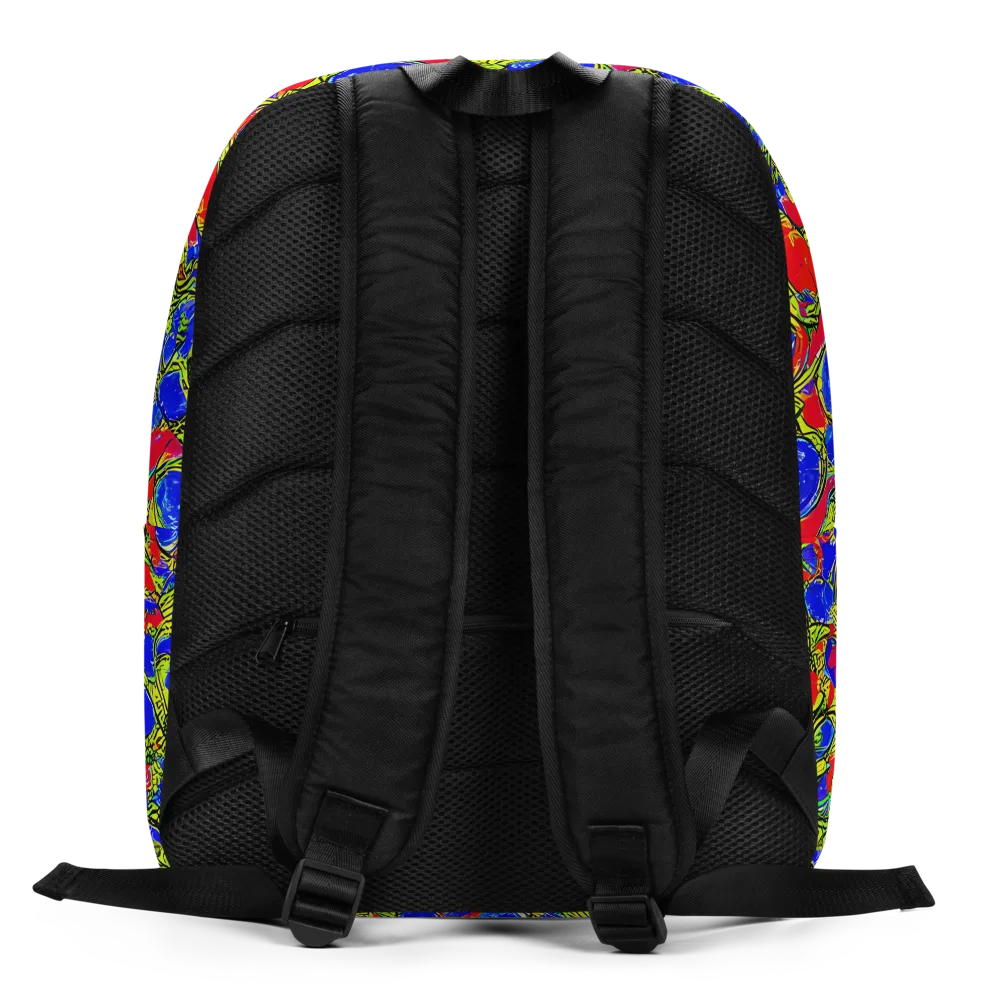 Electric Berry on Minimalist Backpack — Back