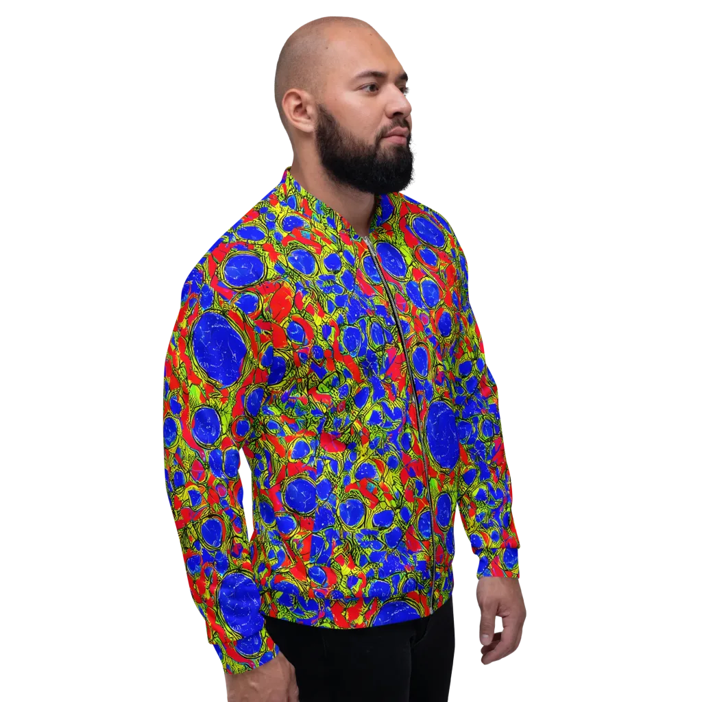 Electric Berry on Bomber Jacket — Right