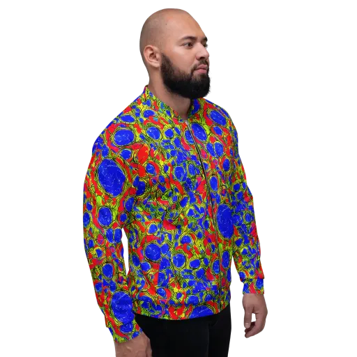 Electric Berry on a Bomber Jacket
