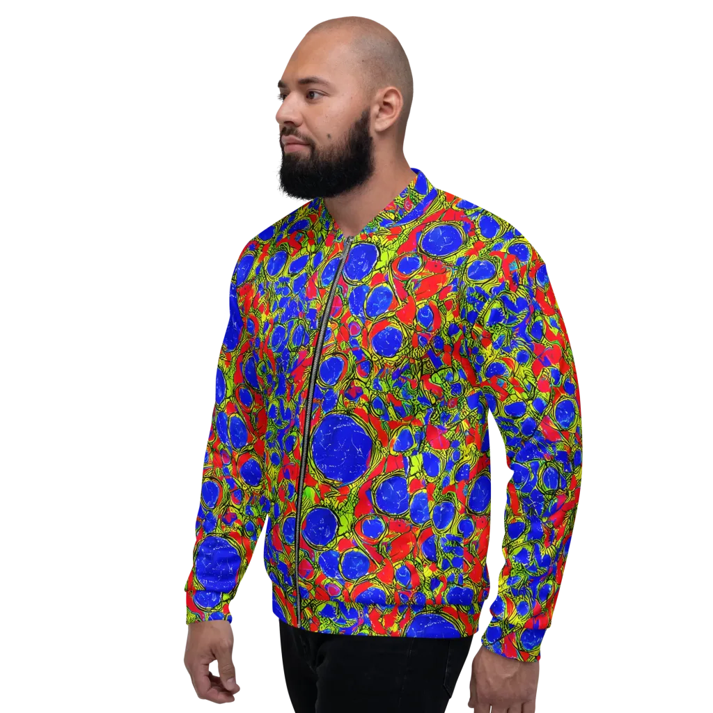 Electric Berry on Bomber Jacket — Left
