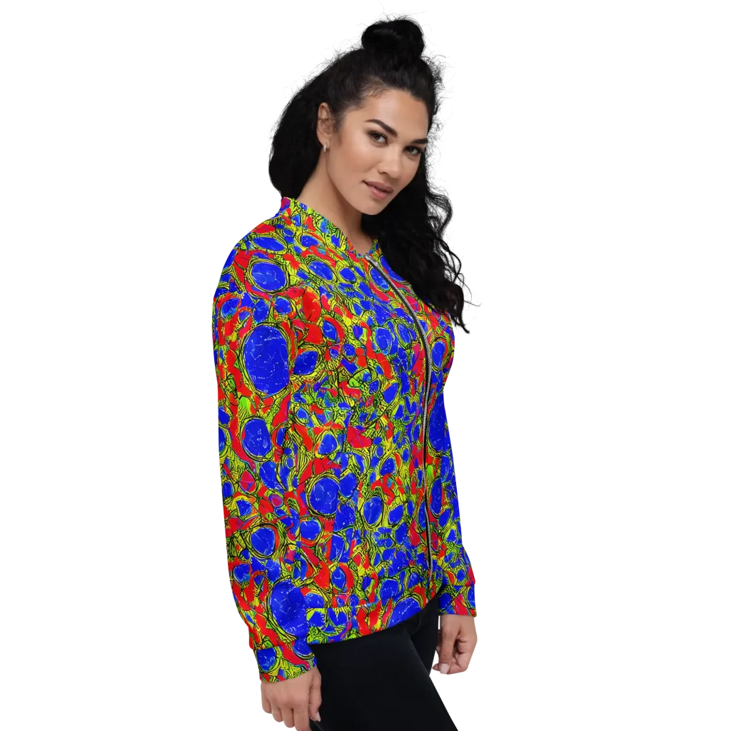Electric Berry on Bomber Jacket — Right
