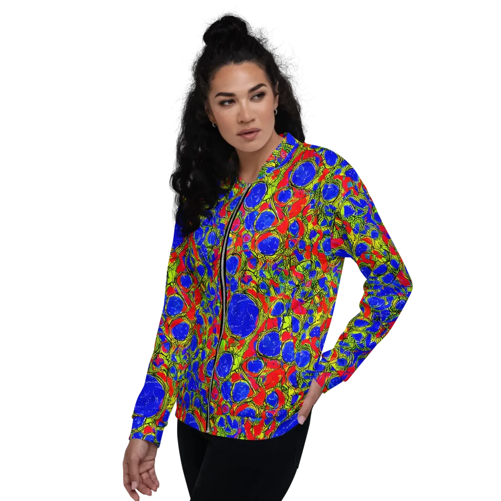 Electric Berry on Bomber Jacket — Left