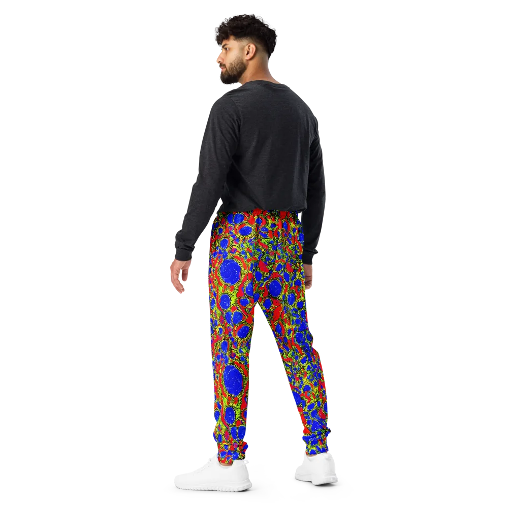 Electric Berry on Men's Joggers — Back